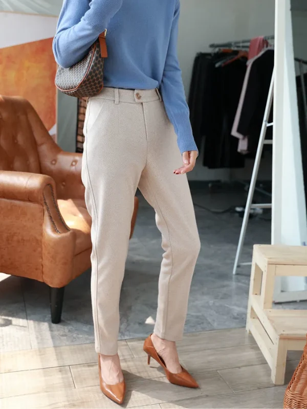 Damen Hochgeschnittene Eleganter Sommer Anzughose