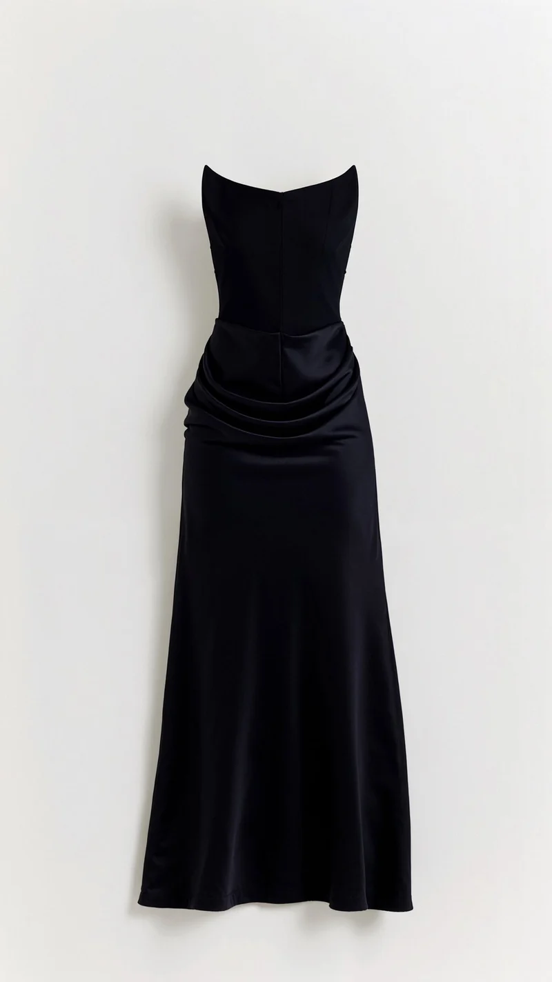 Damen Festliches Korsett Maxi Hochzeitsgastkleid