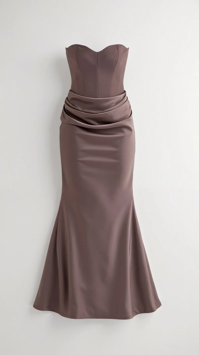 Damen Festliches Korsett Maxi Hochzeitsgastkleid