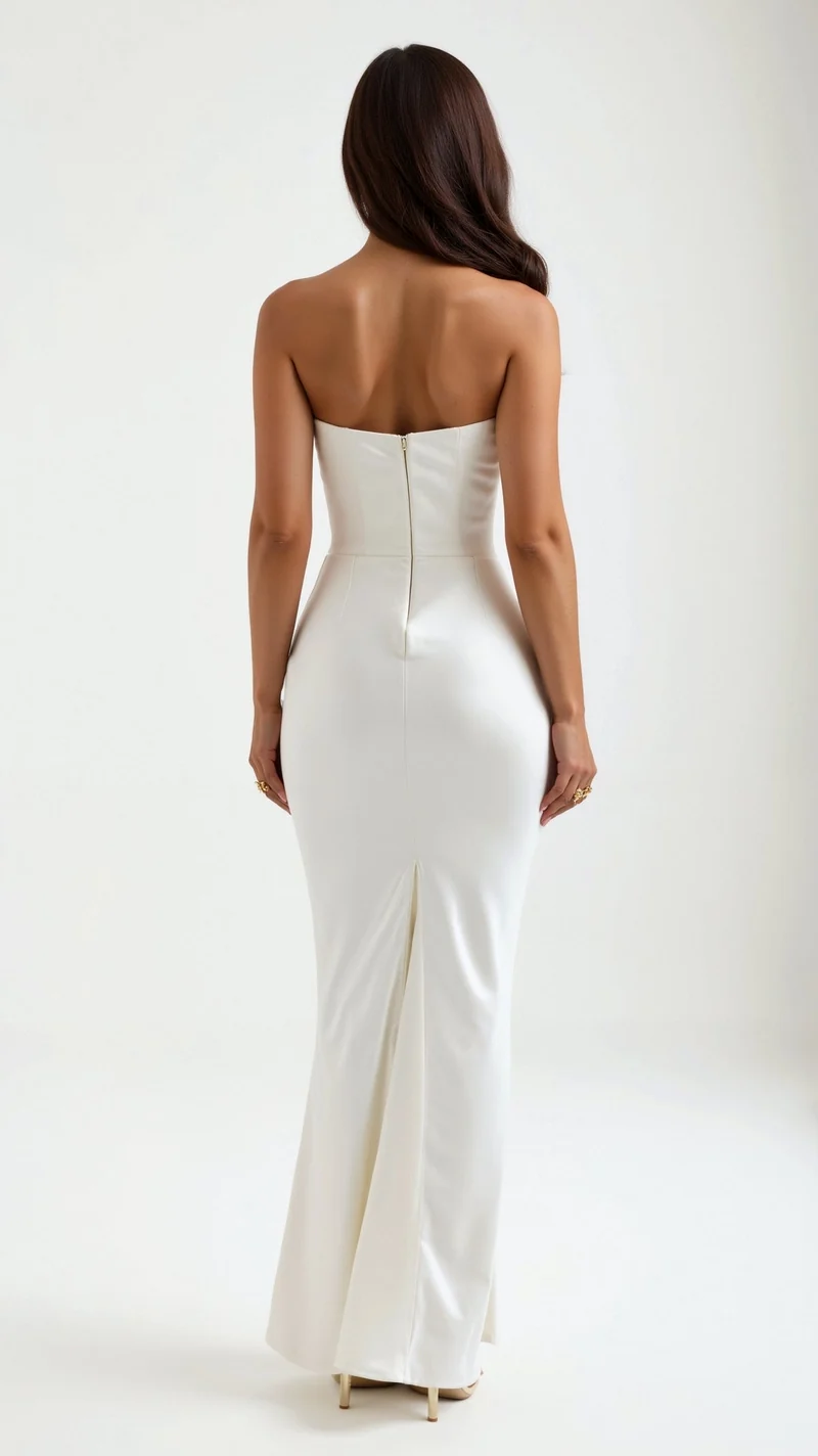 Damen Festliches Korsett Maxi Hochzeitsgastkleid