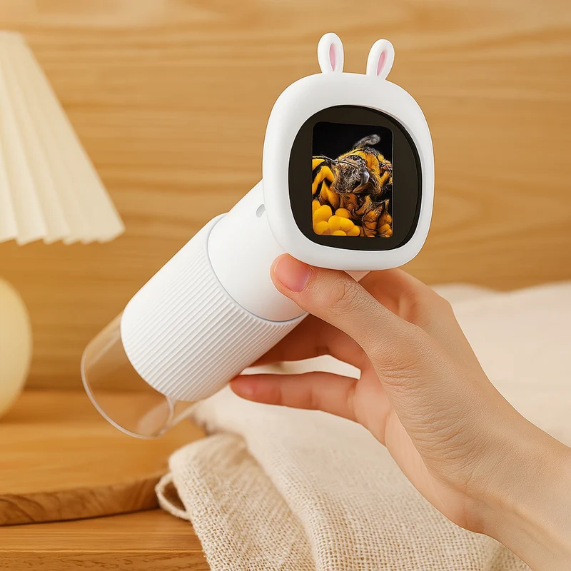 Digitale Lupe für Kinder – Mini-Elektronikgerät mit Kamera, Bildschirm und LED-Leuchten