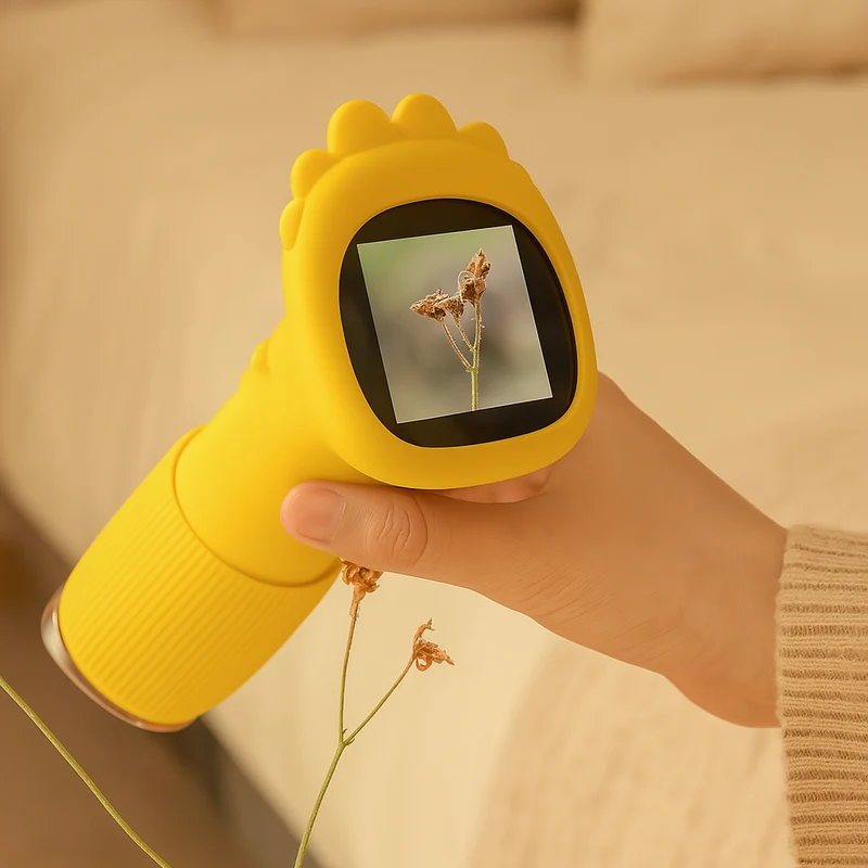 Digitale Lupe für Kinder – Mini-Elektronikgerät mit Kamera, Bildschirm und LED-Leuchten