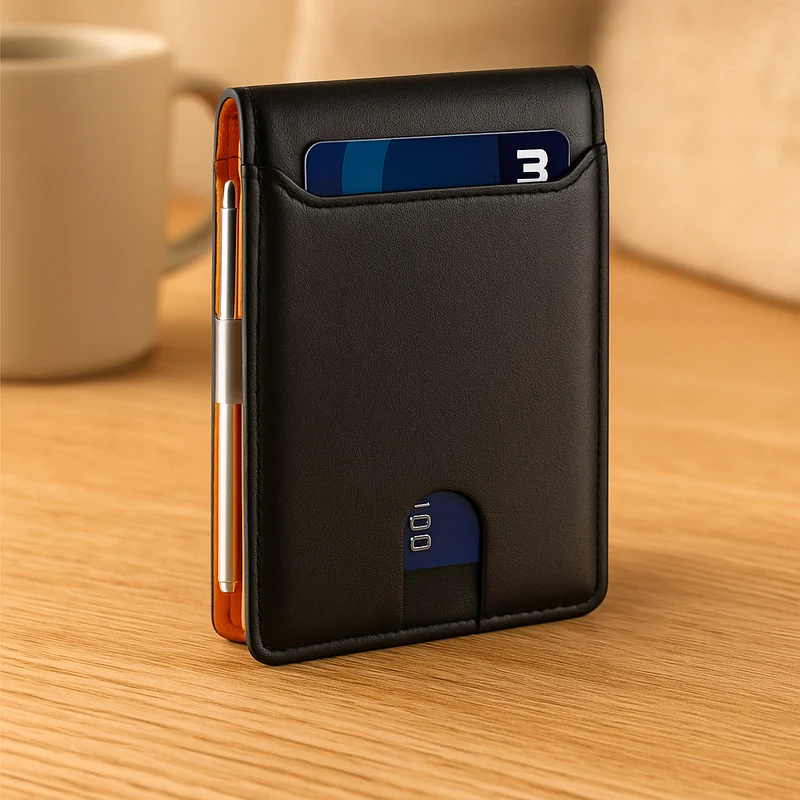 Carbonfaser Bifold Geldbörse – Schlanker RFID-blockierender Kartenhalter