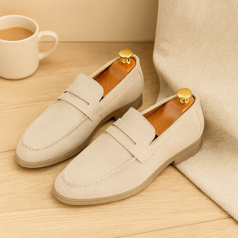 Vielseitige Business-Casual-Loafer für Herren – Stilvolle und schlichte Slip-On-Flats