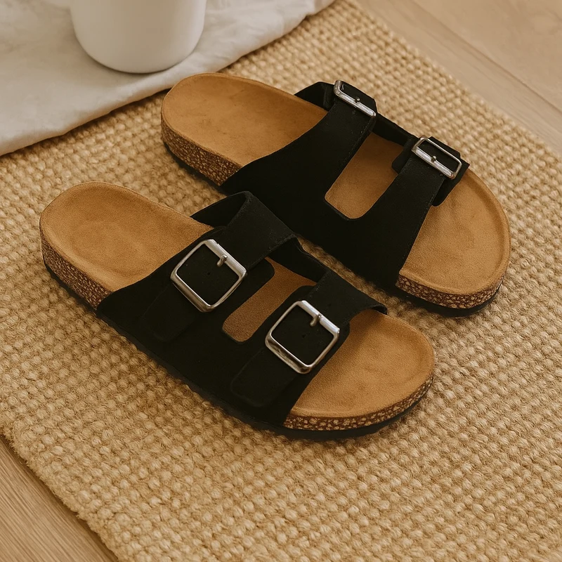 Herren-Sandalen im Retro-Stil – Verstellbares Doppelschnallen-Design für lässigen Tragekomfort