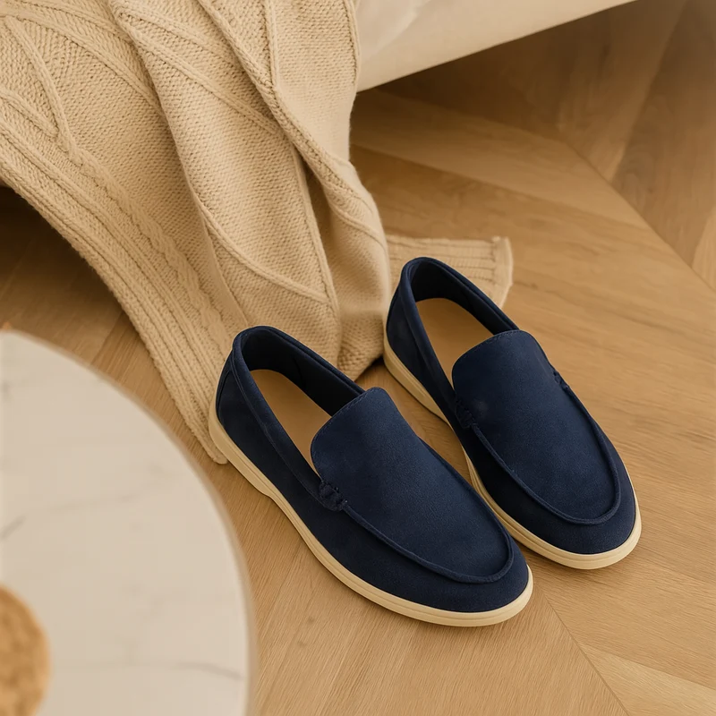 Bruno Classic Wildleder-Loafer – Handgefertigte Herren-Slipper