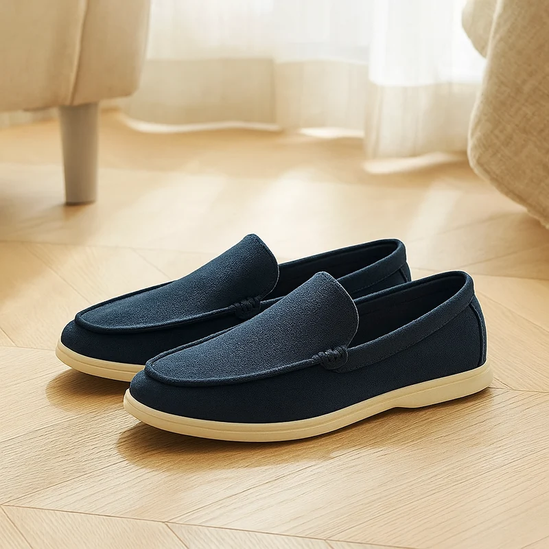 Bruno Classic Wildleder-Loafer – Handgefertigte Herren-Slipper