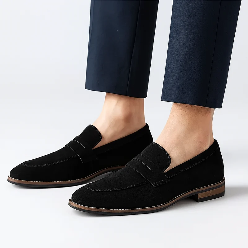 Jameson Wildleder-Loafer für Herren – Weiche Slip-On-Freizeitschuhe