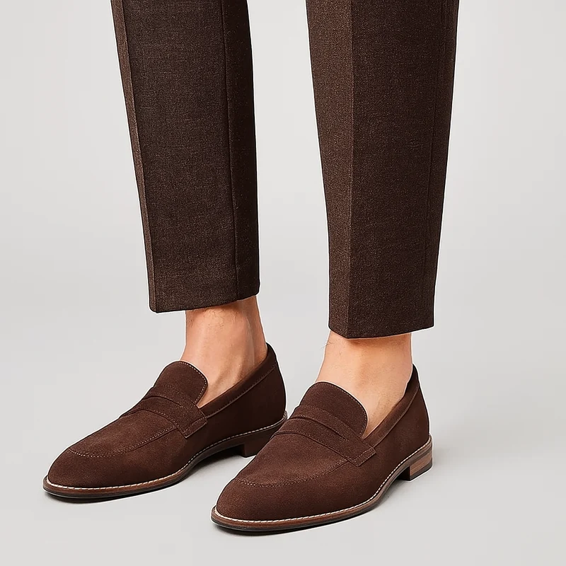 Jameson Wildleder-Loafer für Herren – Weiche Slip-On-Freizeitschuhe