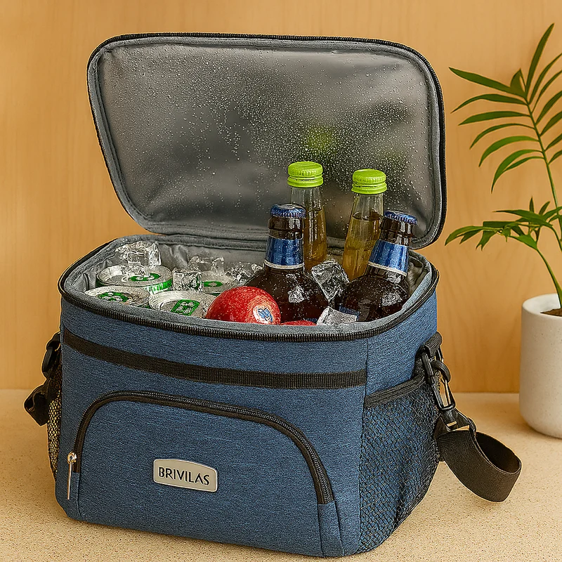Isolierte Picknick-Kühltasche – Thermotasche für Outdoor, Strand & Camping