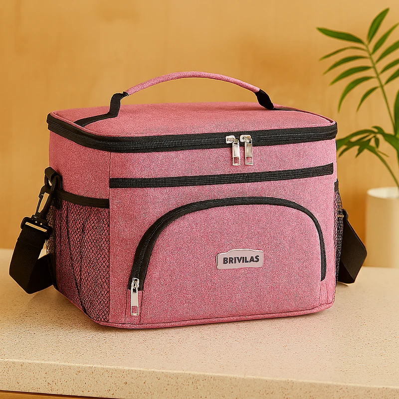 Isolierte Picknick-Kühltasche – Thermotasche für Outdoor, Strand & Camping