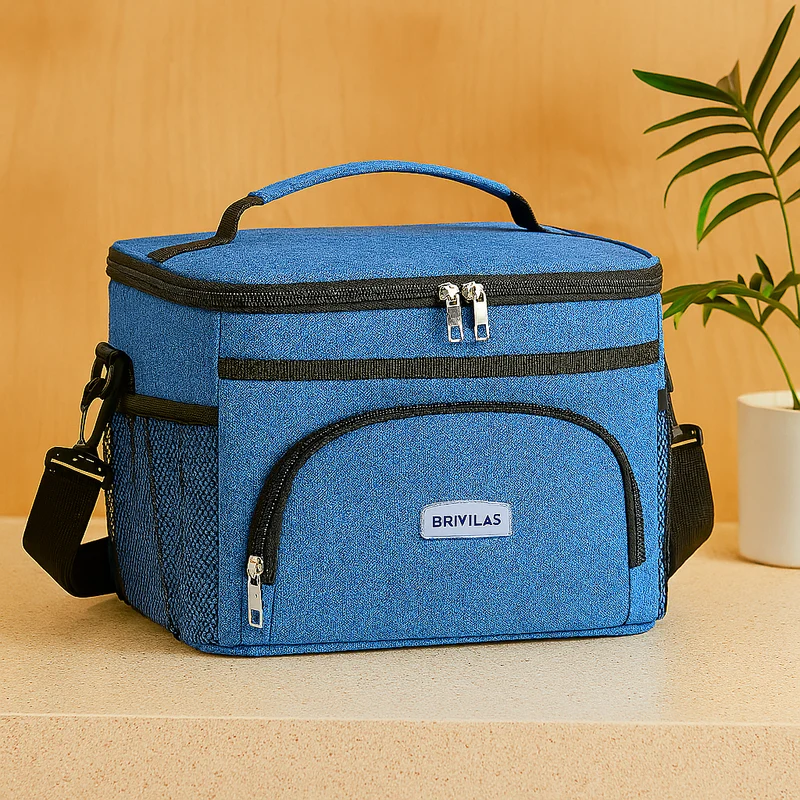 Isolierte Picknick-Kühltasche – Thermotasche für Outdoor, Strand & Camping