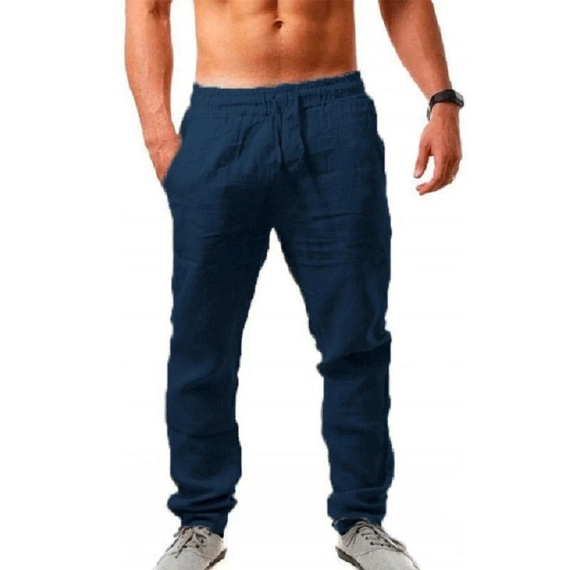 Herren Elegante Luftig Sommer Hose