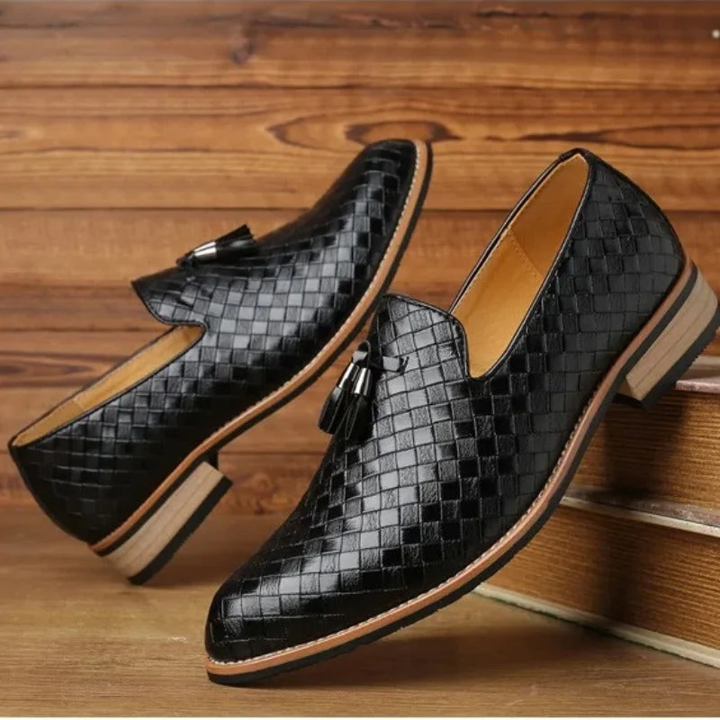 Herren Komfort Slip-On Loafer mit Absatz