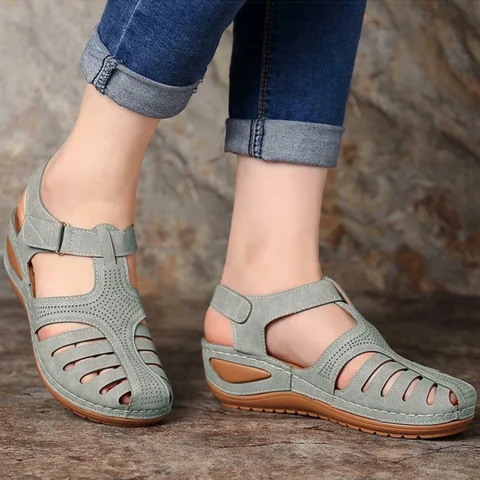 Damen Orthopädische Plateau Sommer Sandalen