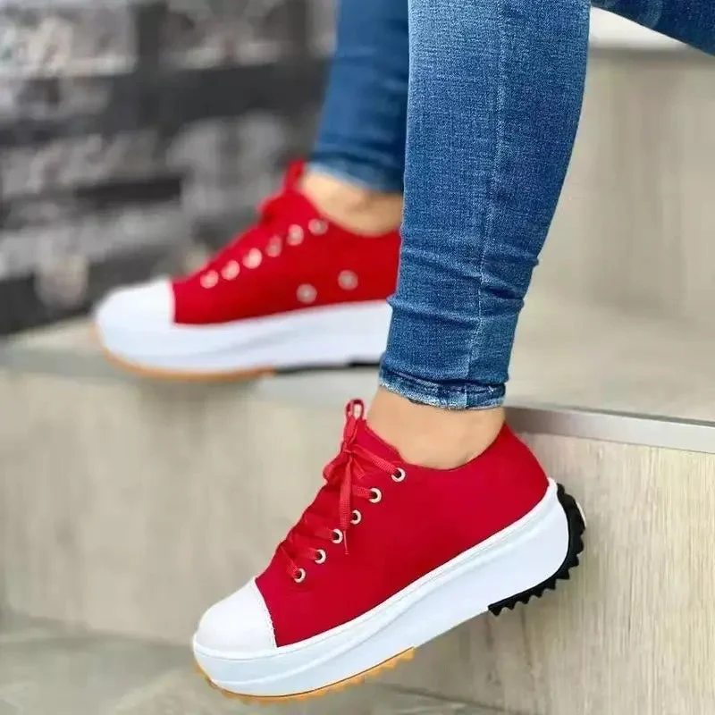Damen Eleganter Plateau Sneaker