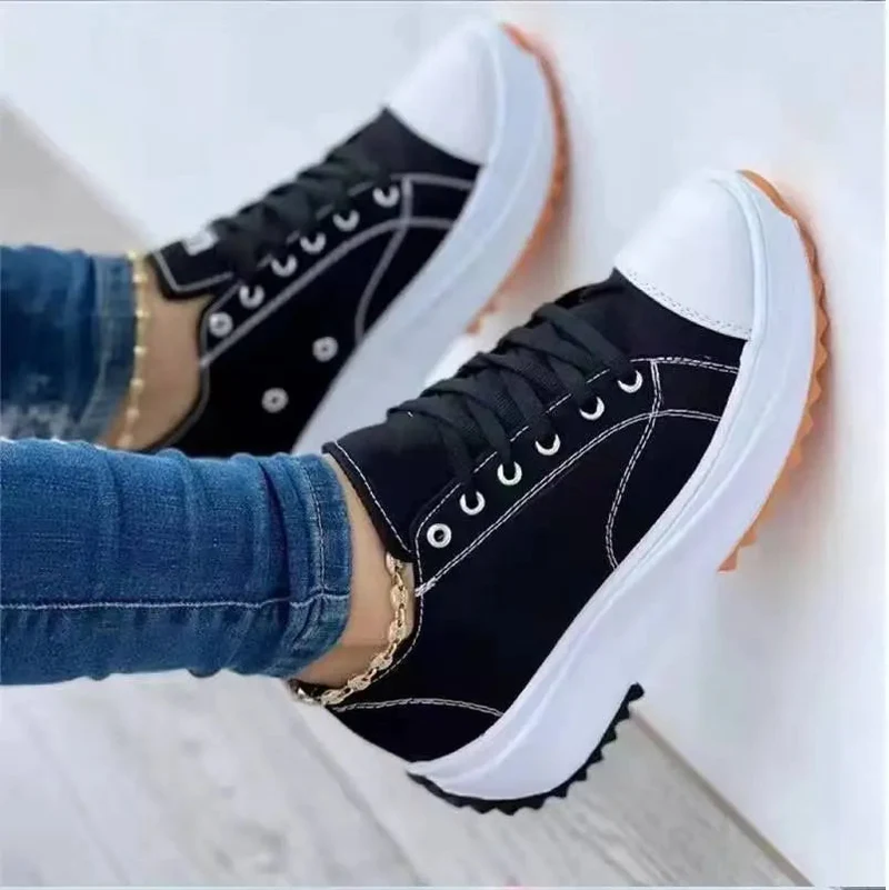 Damen Eleganter Plateau Sneaker