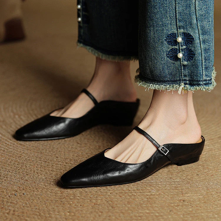 Damen Pantoletten im Slip-On-Stil