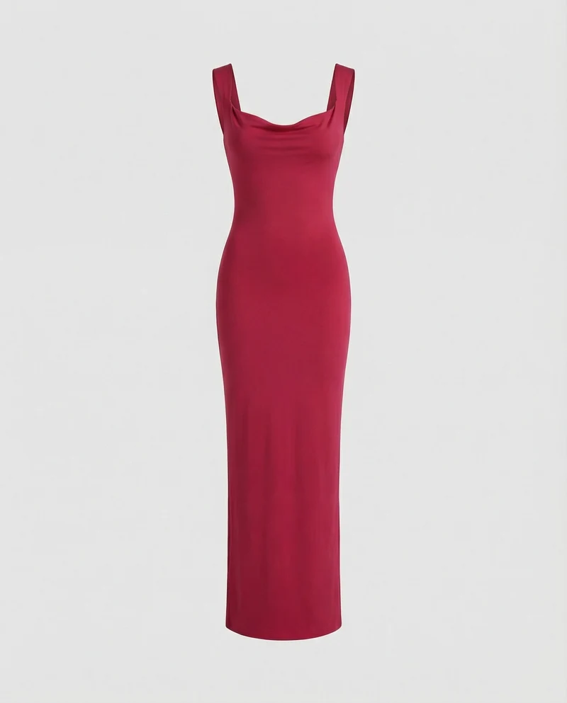 Damen Elegante Bodycon Maxikleid für Hochzeitgäste