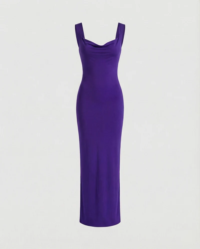 Damen Elegante Bodycon Maxikleid für Hochzeitgäste