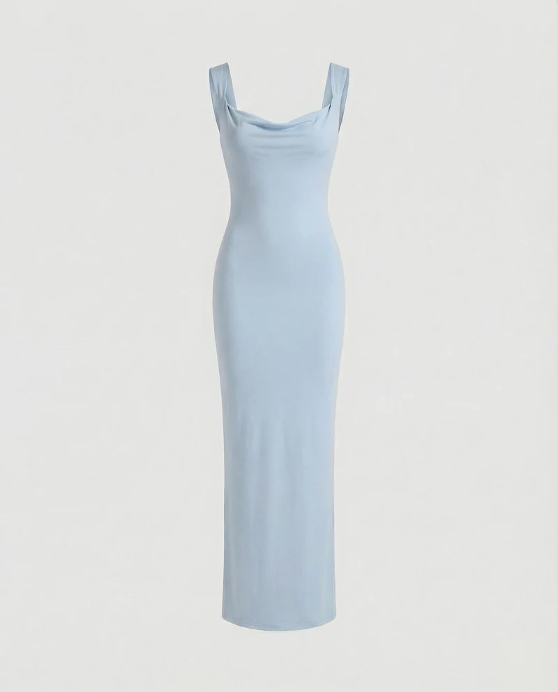Damen Elegante Bodycon Maxikleid für Hochzeitgäste