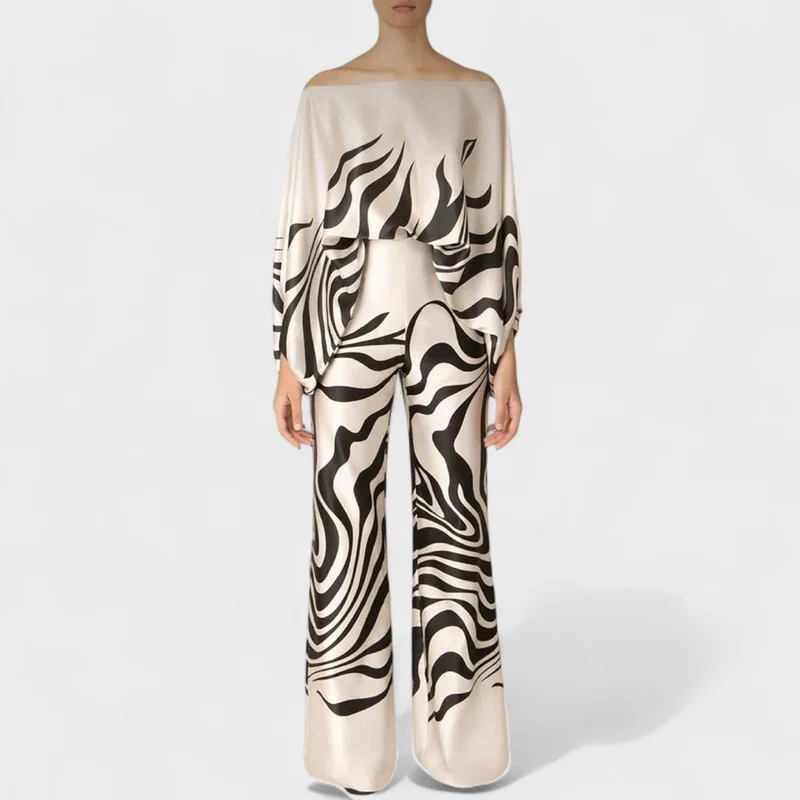 Damen Festlicher Sommer Midi Zweiteiler