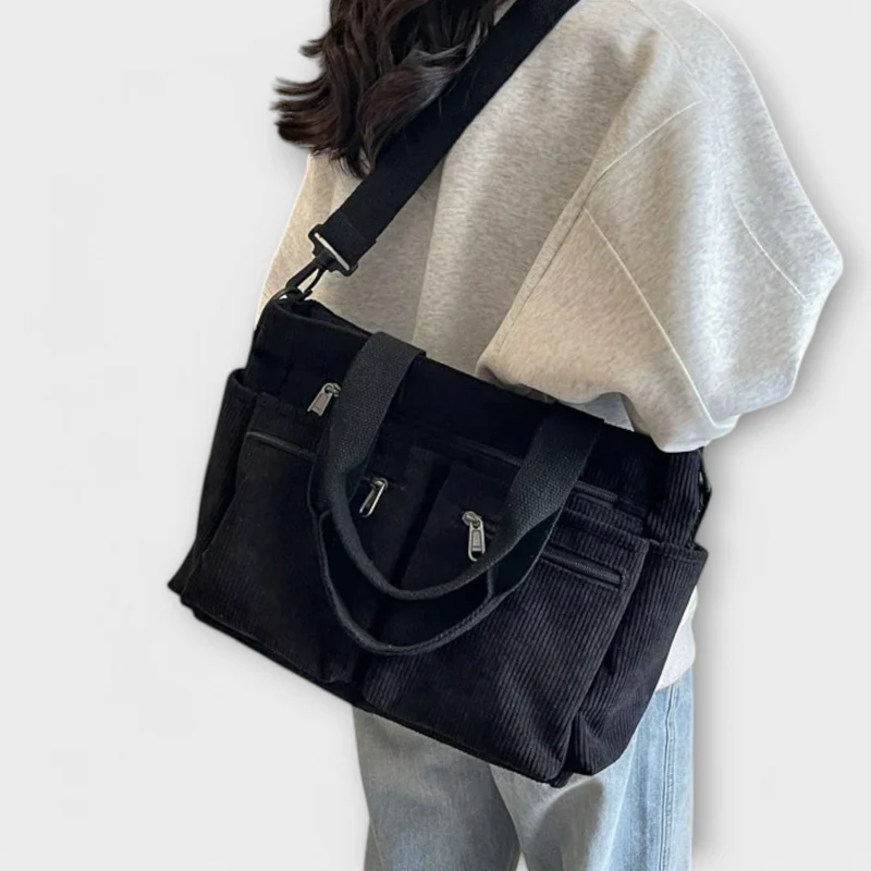 Damen Geräumige Tote-Tasche mit offenem Hauptfach und Innentasche