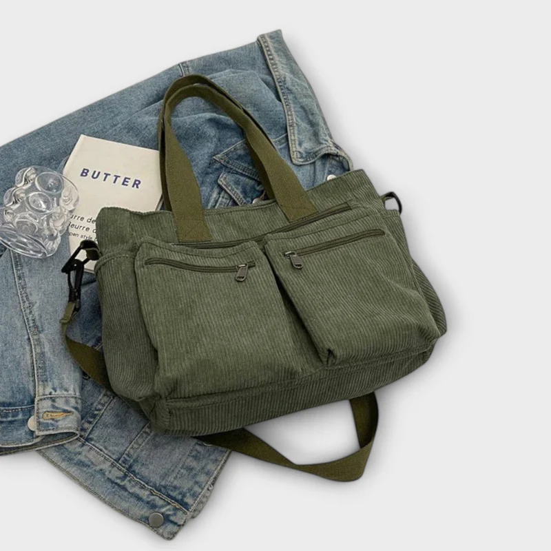 Damen Geräumige Tote-Tasche mit offenem Hauptfach und Innentasche