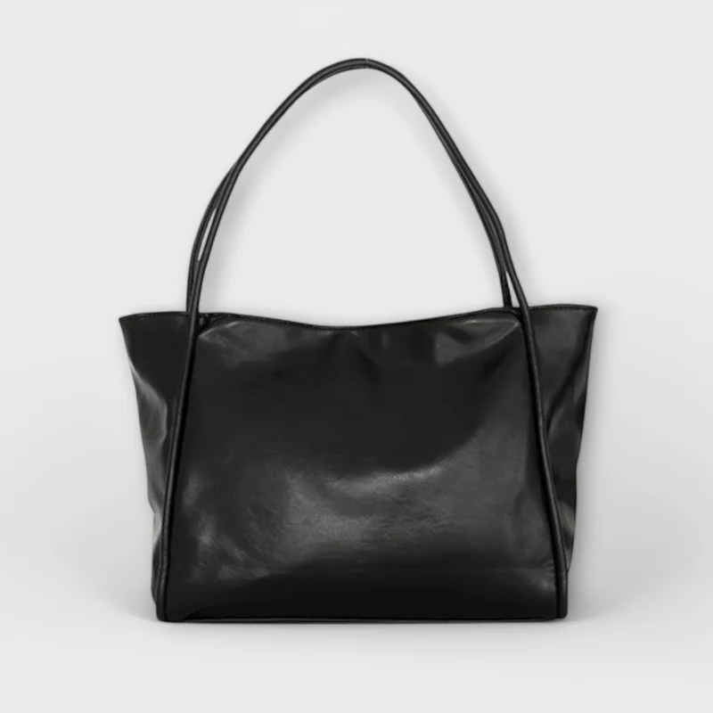 Damen Klassische Handtasche mit Reißverschluss und Tragegriffen
