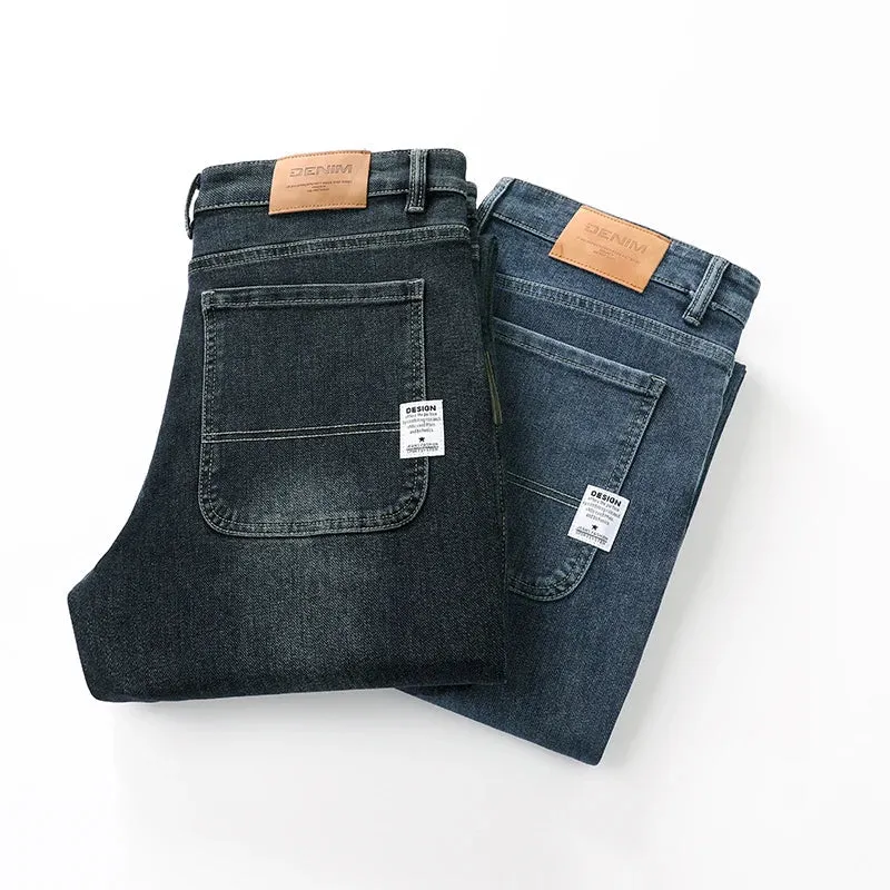 Herren Casual Gerade Jeanshose