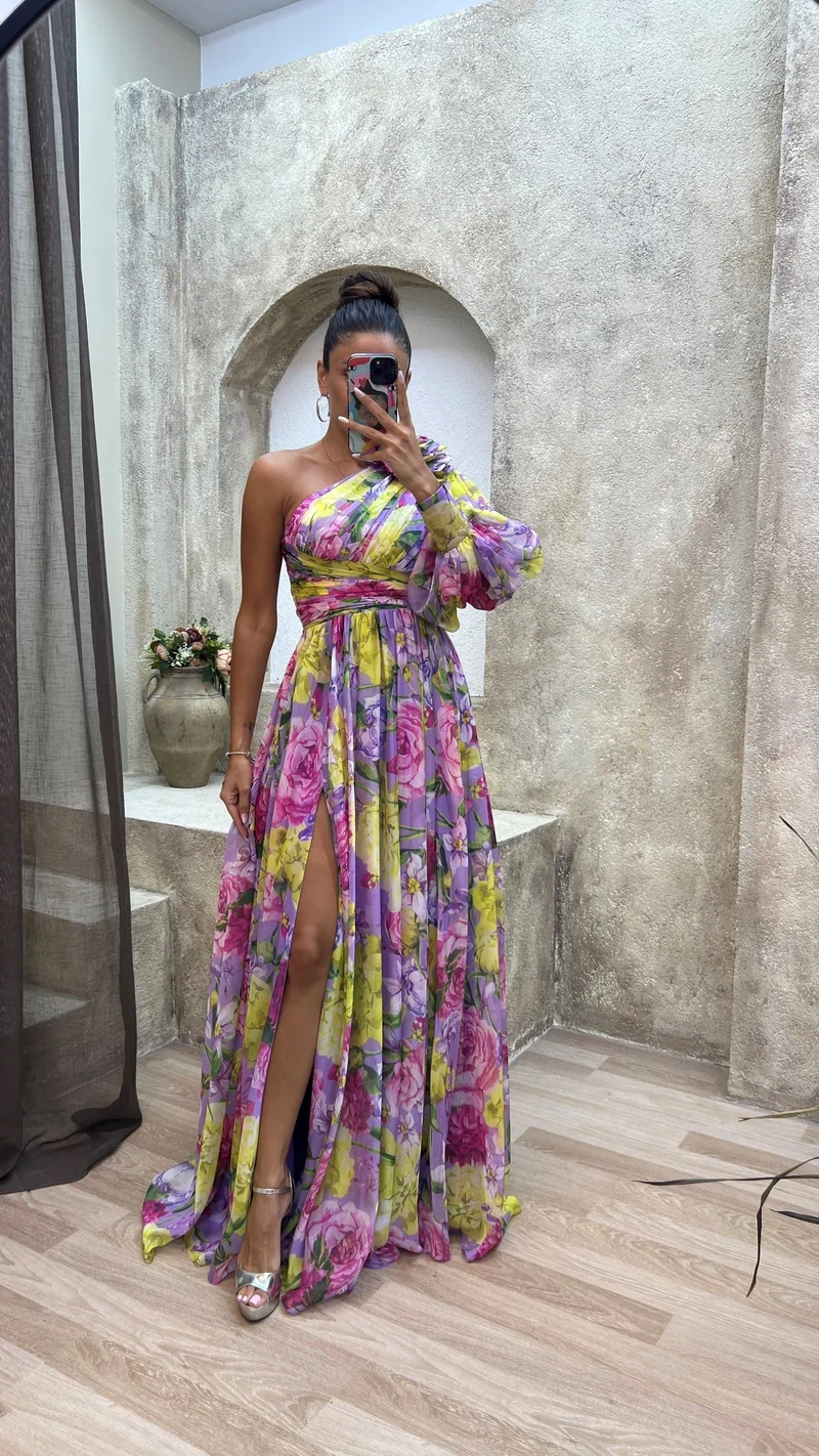 Damen Sommer Maxikleid mit fließendem Schnitt für festliche Anlässe
