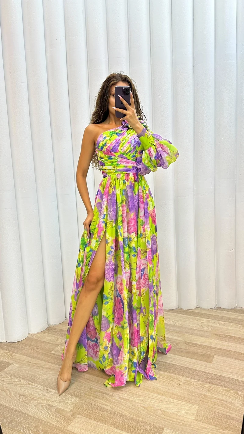 Damen Sommer Maxikleid mit fließendem Schnitt für festliche Anlässe