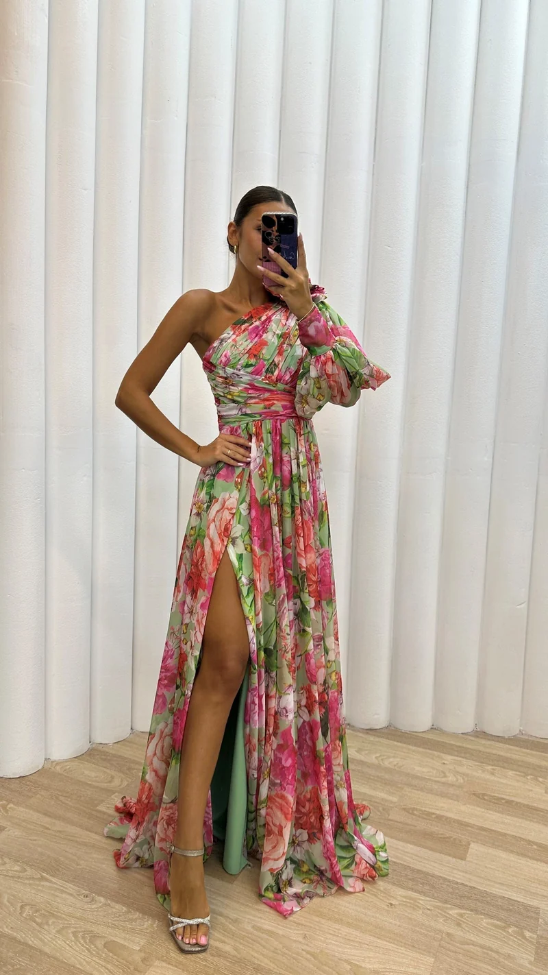 Damen Sommer Maxikleid mit fließendem Schnitt für festliche Anlässe