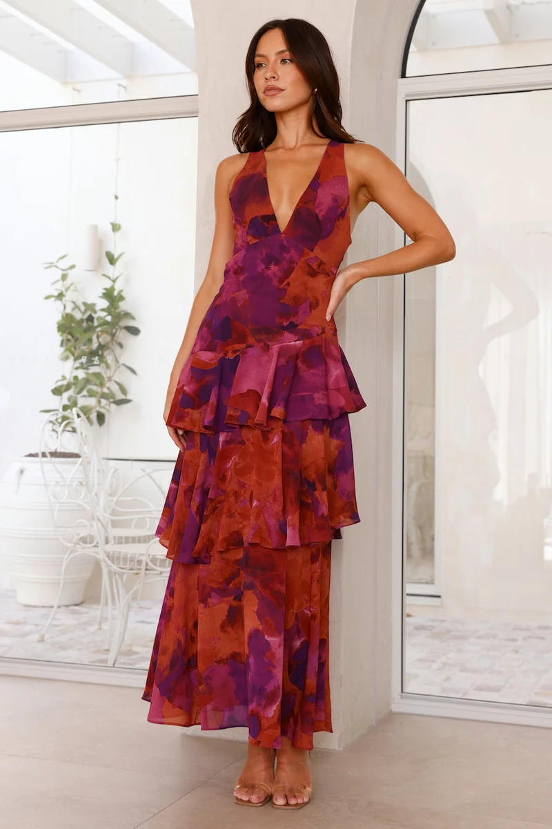 Damen Elegantes Sommer Maxikleid mit lockerem Schnitt