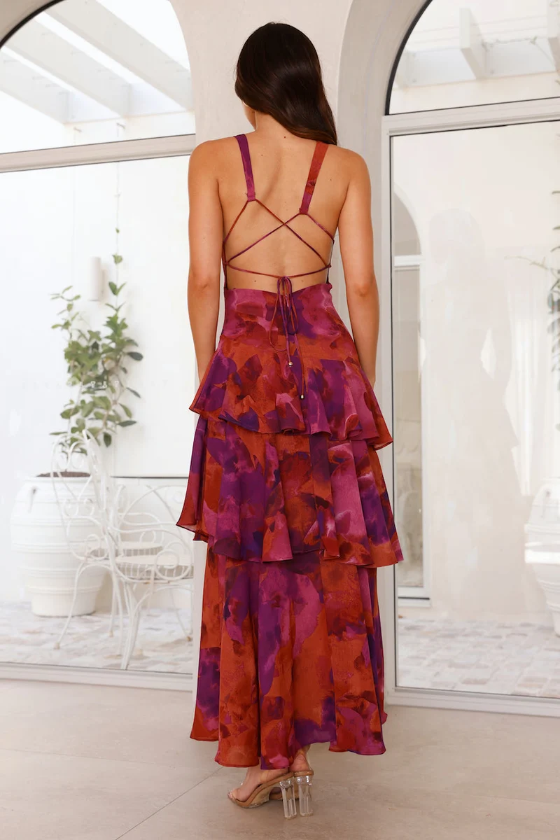 Damen Elegantes Sommer Maxikleid mit lockerem Schnitt