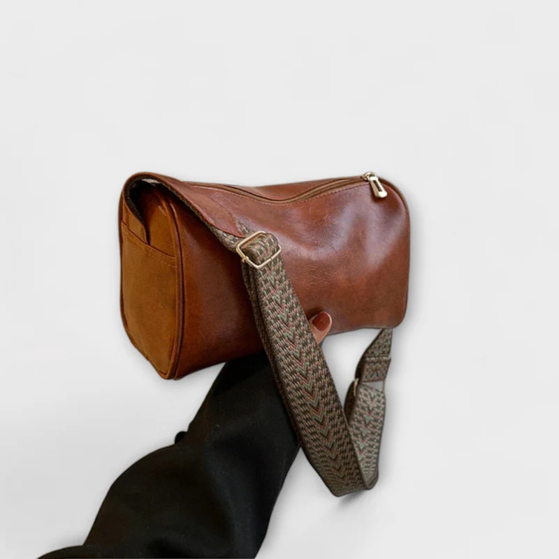 Damen Zeitlose Schultertasche im Business-Stil mit Magnetverschluss