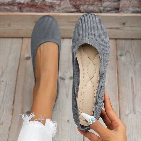 Damen Slip-On Ballerina Schuhe