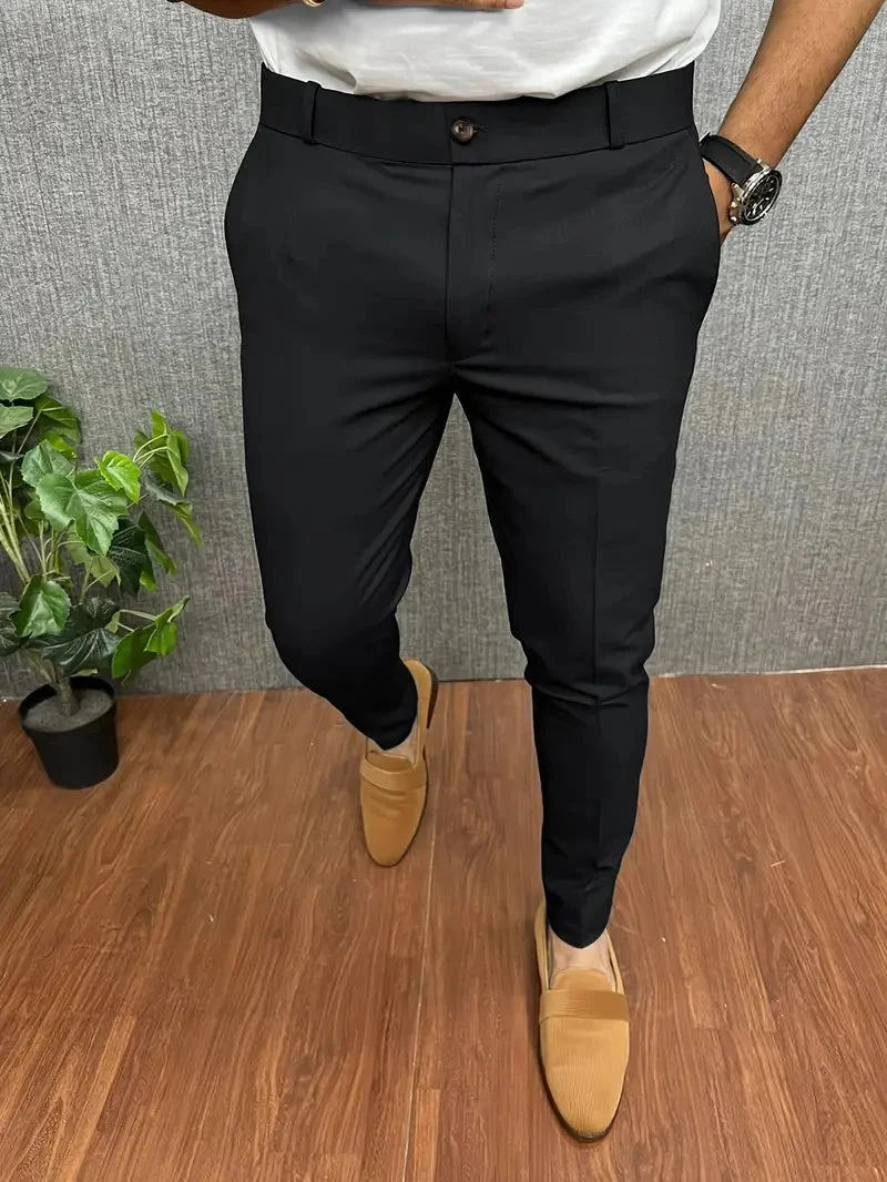 Herren Business Casual Slim-Fit Anzughose