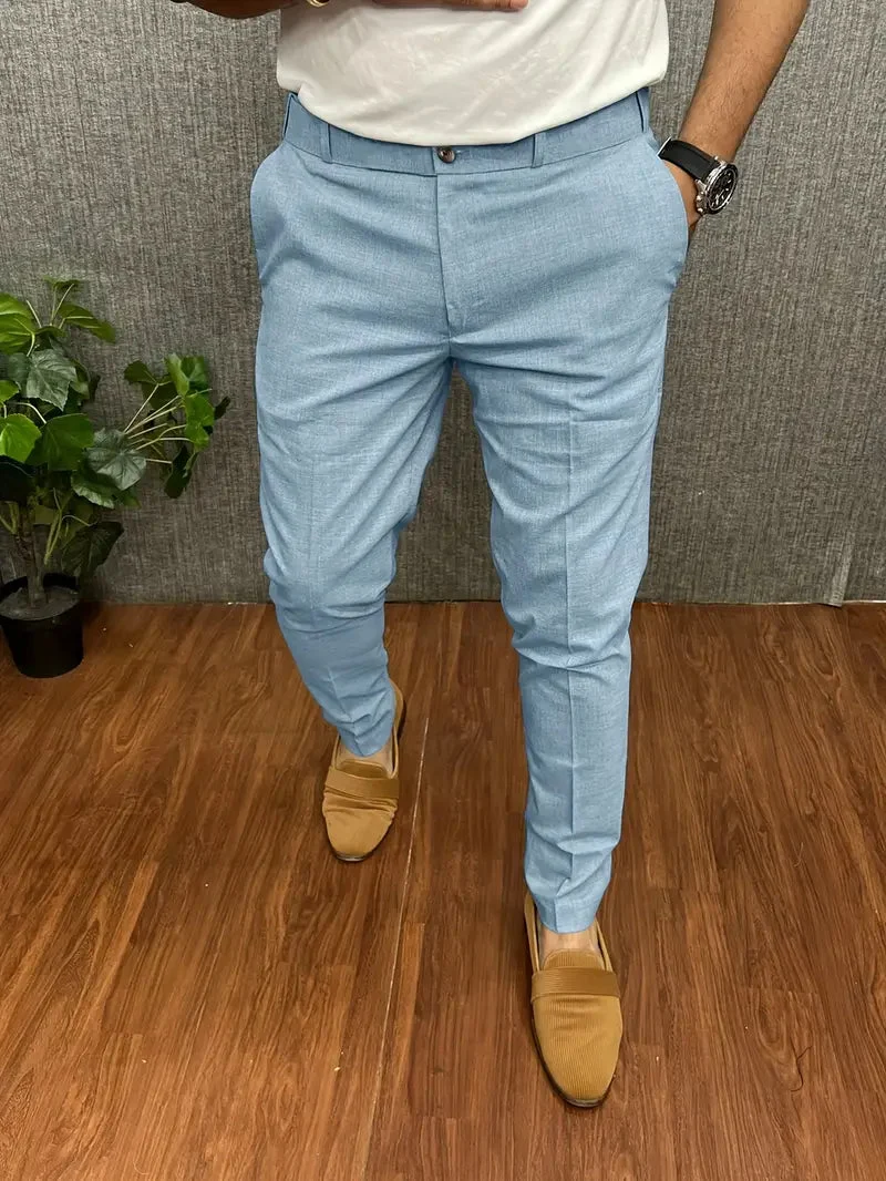 Herren Business Casual Slim-Fit Anzughose