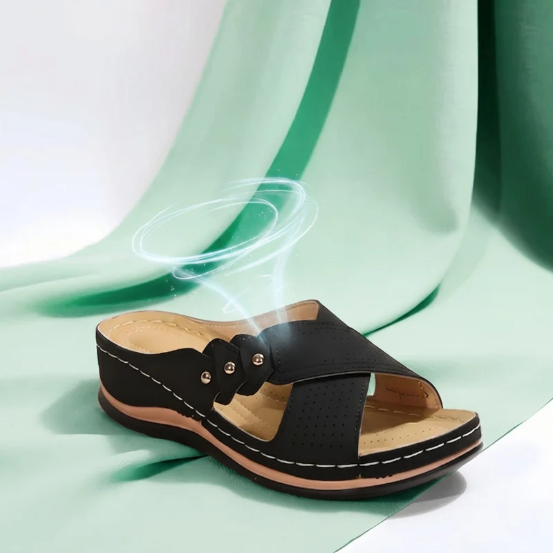 Nerila™ – Atmungsaktive orthopädische Keilsandalen mit hohem Tragekomfort