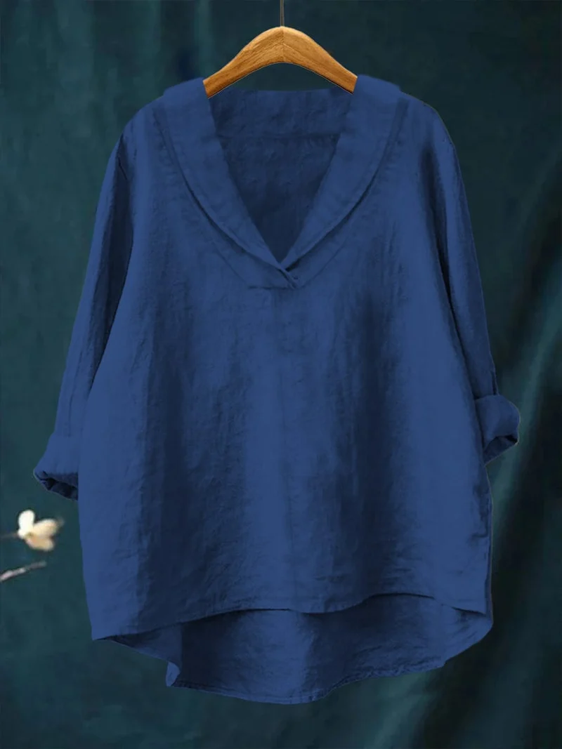 Hortense - Bluse mit V-Ausschnitt