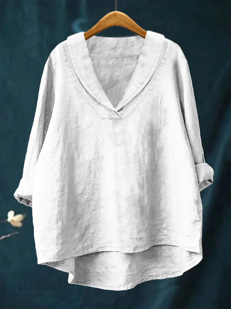 Hortense - Bluse mit V-Ausschnitt