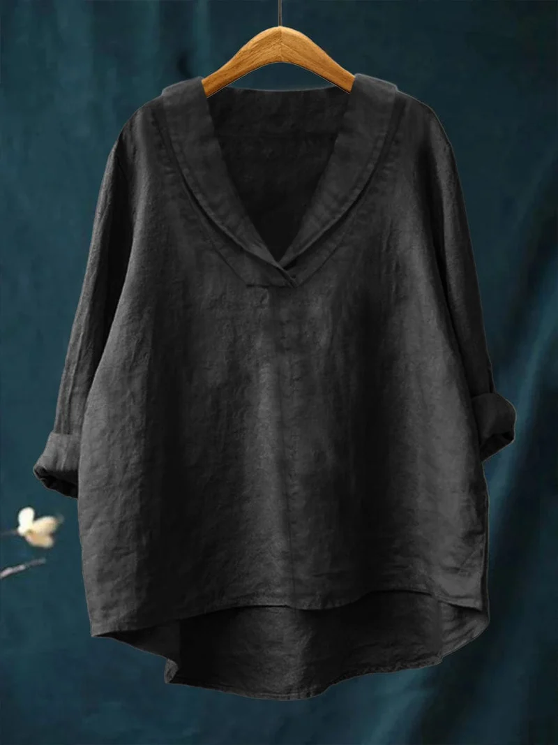 Hortense - Bluse mit V-Ausschnitt