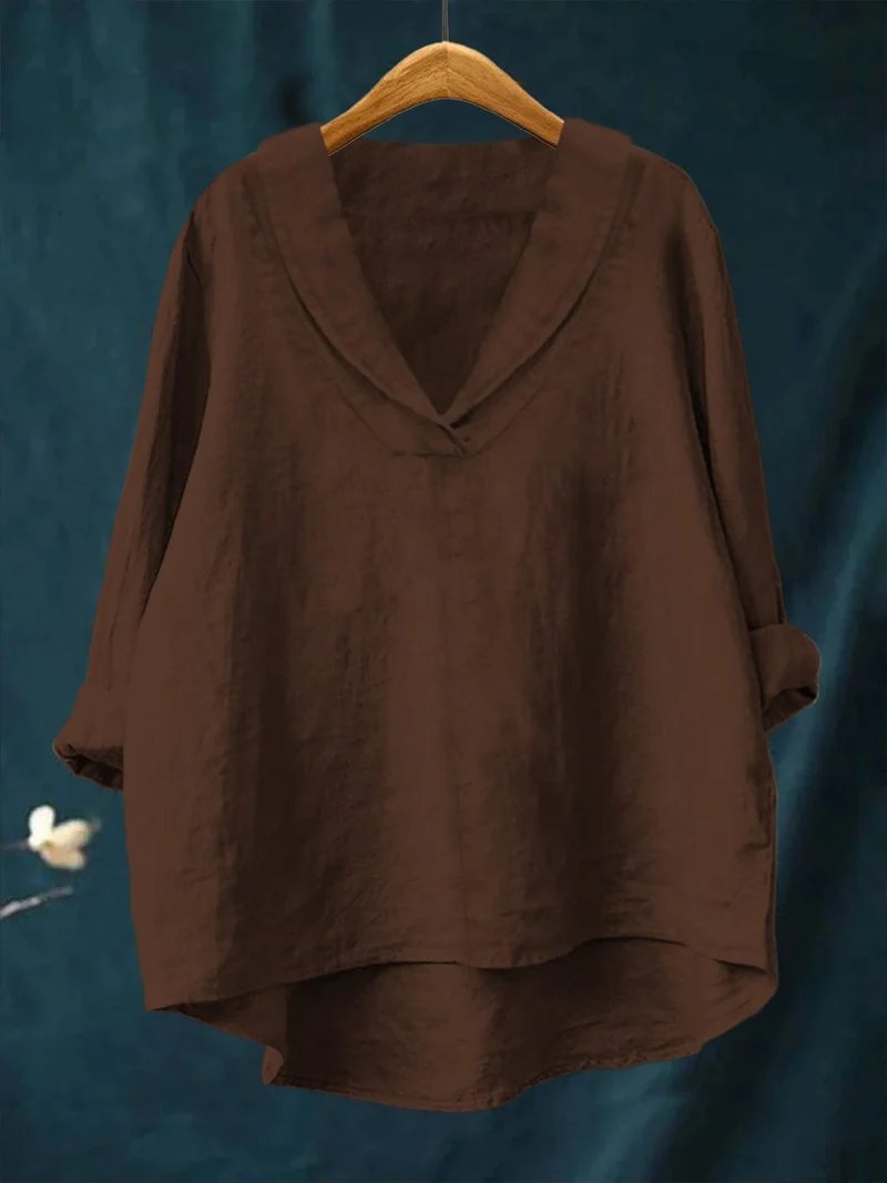 Hortense - Bluse mit V-Ausschnitt