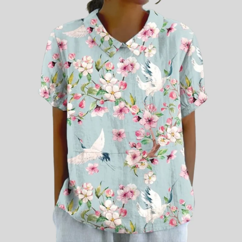 Élina - Anmutige Blumenbluse