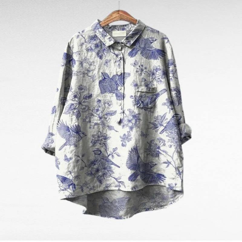Séraphine - Künstlerische Blumenbluse