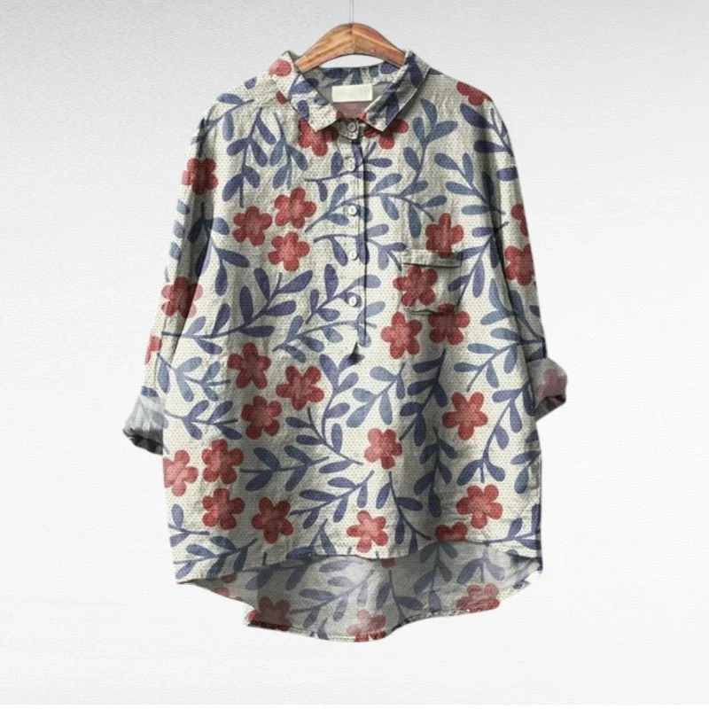 Séraphine - Künstlerische Blumenbluse