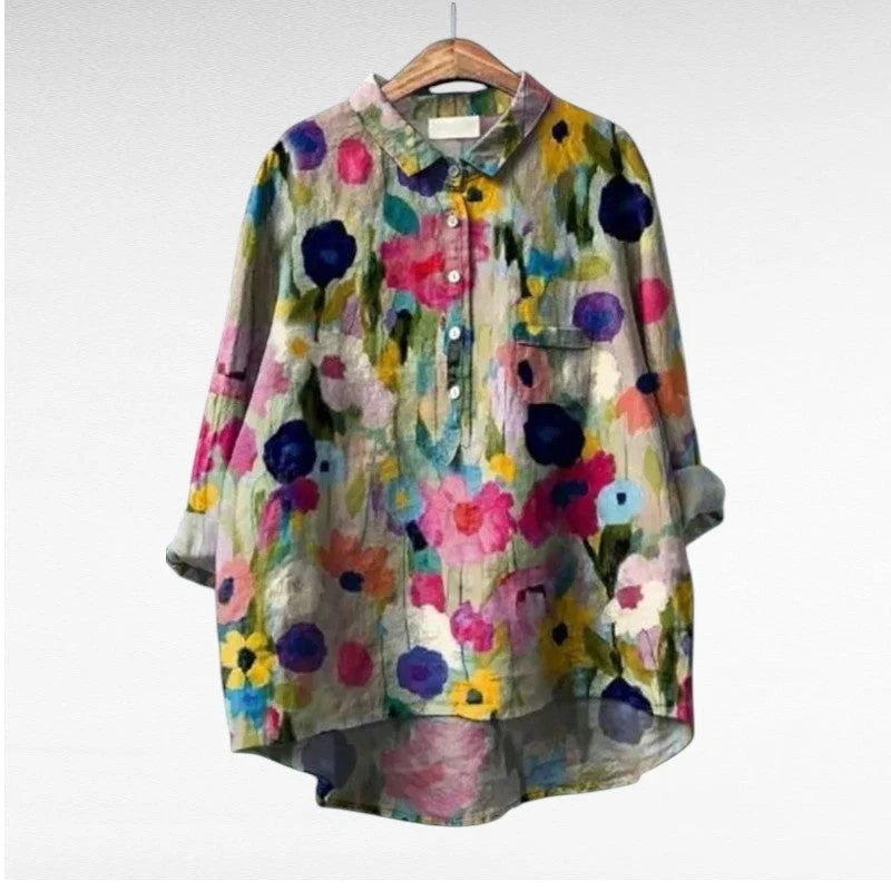Séraphine - Künstlerische Blumenbluse