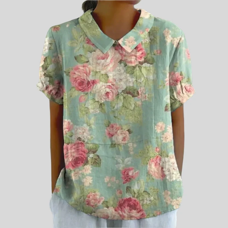 Vintage Blumenbluse