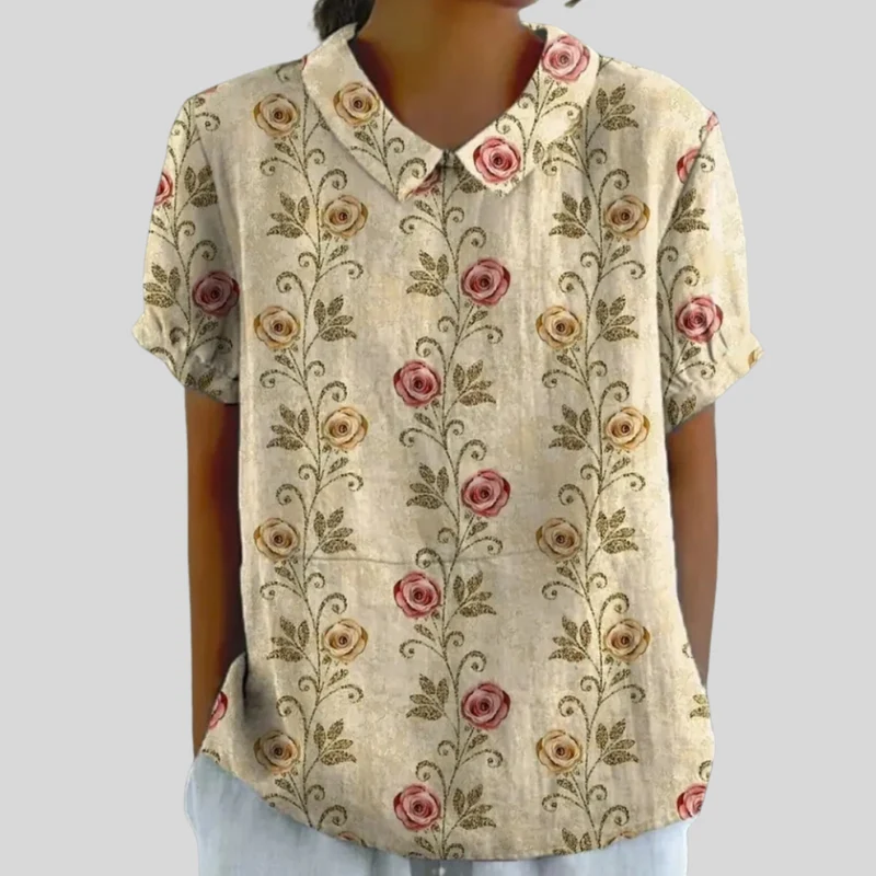 Amélie - Bluse Klassische Rosen